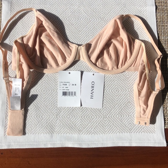 Hanro Cotton Sensation 34B Bra - Picture 4 of 8